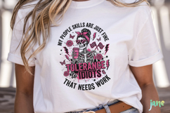 Funny Antisocial Skulls PNG Sublimation Bundle Product Image 5