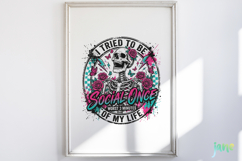 Funny Antisocial Skulls PNG Sublimation Bundle Product Image 2