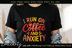 Coffee Anxiety SVG Funny Mental Health T-shirt Mug Design Product Image 7