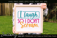 Funny Mental Health SVG Sarcastic Anxiety T-shirt Mug Design Product Image 3