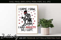 Funny Mental Health SVG Sarcastic Anxiety T-shirt Mug Design Product Image 5