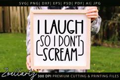 Funny Mental Health SVG Sarcastic Anxiety T-shirt Mug Design Product Image 2
