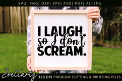 Funny Mental Health SVG Sarcastic Anxiety T-shirt Mug Design Product Image 3