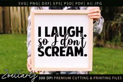 Funny Mental Health SVG Sarcastic Anxiety T-shirt Mug Design Product Image 3
