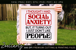 Sarcastic Mental Health SVG Funny Anxiety T-shirt Mug Design Product Image 4