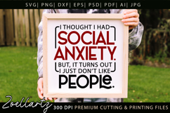 Sarcastic Mental Health SVG Funny Anxiety T-shirt Mug Design Product Image 6