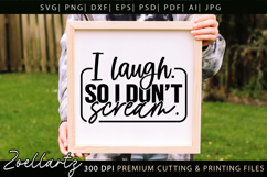 Funny Mental Health SVG Sarcastic Anxiety T-shirt Mug Design Product Image 3