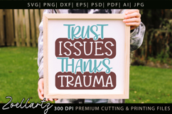 Funny Mental Health SVG Sarcastic Anxiety T-shirt Mug Design Product Image 4