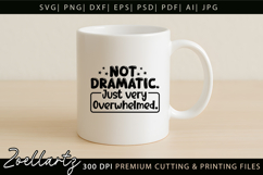 Sarcastic Mental Health SVG Funny Anxiety T-shirt Mug Design Product Image 2