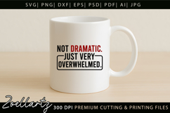 Funny Mental Health SVG Sarcastic Anxiety T-shirt Mug Design Product Image 3