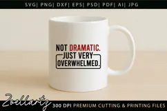 Funny Mental Health SVG Sarcastic Anxiety T-shirt Mug Design Product Image 3