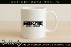 Funny Mental Health SVG Sarcastic Anxiety T-shirt Mug Design Product Image 4
