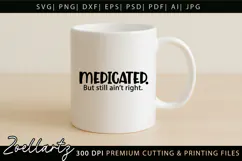 Funny Mental Health SVG Sarcastic Anxiety T-shirt Mug Design Product Image 2