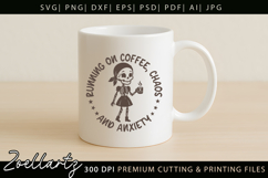 Funny Mental Health SVG Sarcastic Anxiety T-shirt Mug Design Product Image 6