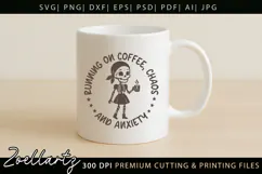 Funny Mental Health SVG Sarcastic Anxiety T-shirt Mug Design Product Image 6