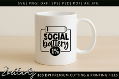 Sarcastic Mental Health SVG Funny Anxiety T-shirt Mug Design Product Image 3