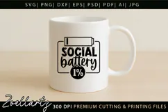 Sarcastic Mental Health SVG Funny Anxiety T-shirt Mug Design Product Image 3