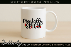 Funny Mental Health SVG Sarcastic Anxiety T-shirt Mug Design Product Image 5