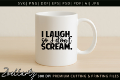 Funny Mental Health SVG Sarcastic Anxiety T-shirt Mug Design Product Image 4