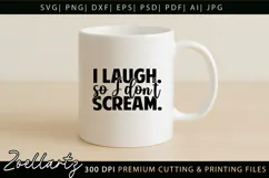 Funny Mental Health SVG Sarcastic Anxiety T-shirt Mug Design Product Image 4