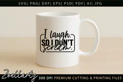 Funny Mental Health SVG Sarcastic Anxiety T-shirt Mug Design Product Image 4