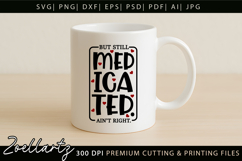 Funny Mental Health SVG Sarcastic Anxiety T-shirt Mug Design Product Image 3