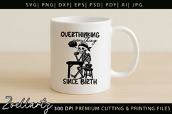 Funny Mental Health SVG Sarcastic Anxiety T-shirt Mug Design Product Image 6