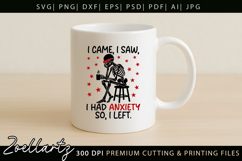 Funny Mental Health SVG Sarcastic Anxiety T-shirt Mug Design Product Image 6
