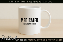 Funny Mental Health SVG Sarcastic Anxiety T-shirt Mug Design Product Image 2