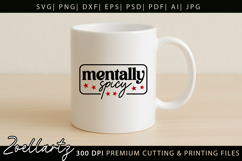 Funny Mental Health SVG Sarcastic Anxiety T-shirt Mug Design Product Image 4