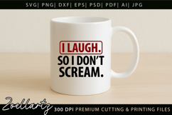 Sarcastic Mental Health SVG Funny Anxiety T-shirt Mug Design Product Image 3