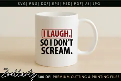 Sarcastic Mental Health SVG Funny Anxiety T-shirt Mug Design Product Image 3