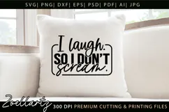 Funny Mental Health SVG Sarcastic Anxiety T-shirt Mug Design Product Image 2