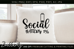 Funny Mental Health SVG Sarcastic Anxiety T-shirt Mug Design Product Image 2