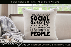 Sarcastic Mental Health SVG Funny Anxiety T-shirt Mug Design Product Image 7