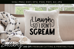 Funny Mental Health SVG Sarcastic Anxiety T-shirt Mug Design Product Image 3