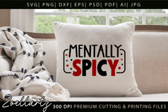 Funny Mental Health SVG Sarcastic Anxiety T-shirt Mug Design Product Image 2