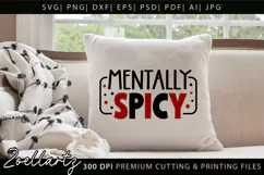 Funny Mental Health SVG Sarcastic Anxiety T-shirt Mug Design Product Image 2