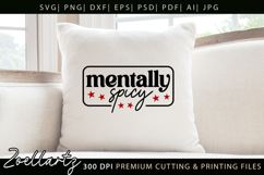 Funny Mental Health SVG Sarcastic Anxiety T-shirt Mug Design Product Image 3
