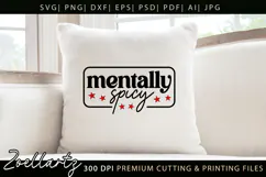 Funny Mental Health SVG Sarcastic Anxiety T-shirt Mug Design Product Image 3