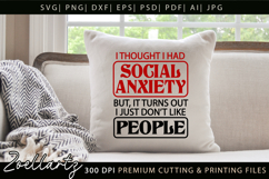 Sarcastic Mental Health SVG Funny Anxiety T-shirt Mug Design Product Image 6