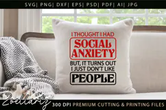 Sarcastic Mental Health SVG Funny Anxiety T-shirt Mug Design Product Image 6