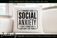 Sarcastic Mental Health SVG Funny Anxiety T-shirt Mug Design Product Image 5