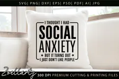 Sarcastic Mental Health SVG Funny Anxiety T-shirt Mug Design Product Image 5