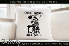 Funny Mental Health SVG Sarcastic Anxiety T-shirt Mug Design Product Image 5