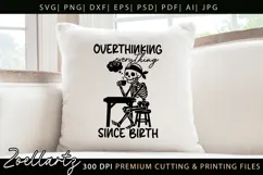Funny Mental Health SVG Sarcastic Anxiety T-shirt Mug Design Product Image 5
