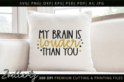 Funny Mental Health SVG Sarcastic Anxiety T-shirt Mug Design Product Image 2