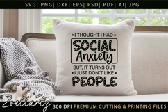 Sarcastic Mental Health SVG Funny Anxiety T-shirt Mug Design Product Image 4
