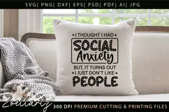 Sarcastic Mental Health SVG Funny Anxiety T-shirt Mug Design Product Image 4
