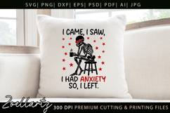 Funny Mental Health SVG Sarcastic Anxiety T-shirt Mug Design Product Image 3